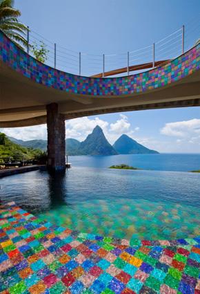 Jade Mountain Stlucia أفخر مراكز الاسترخاء الكاريبي